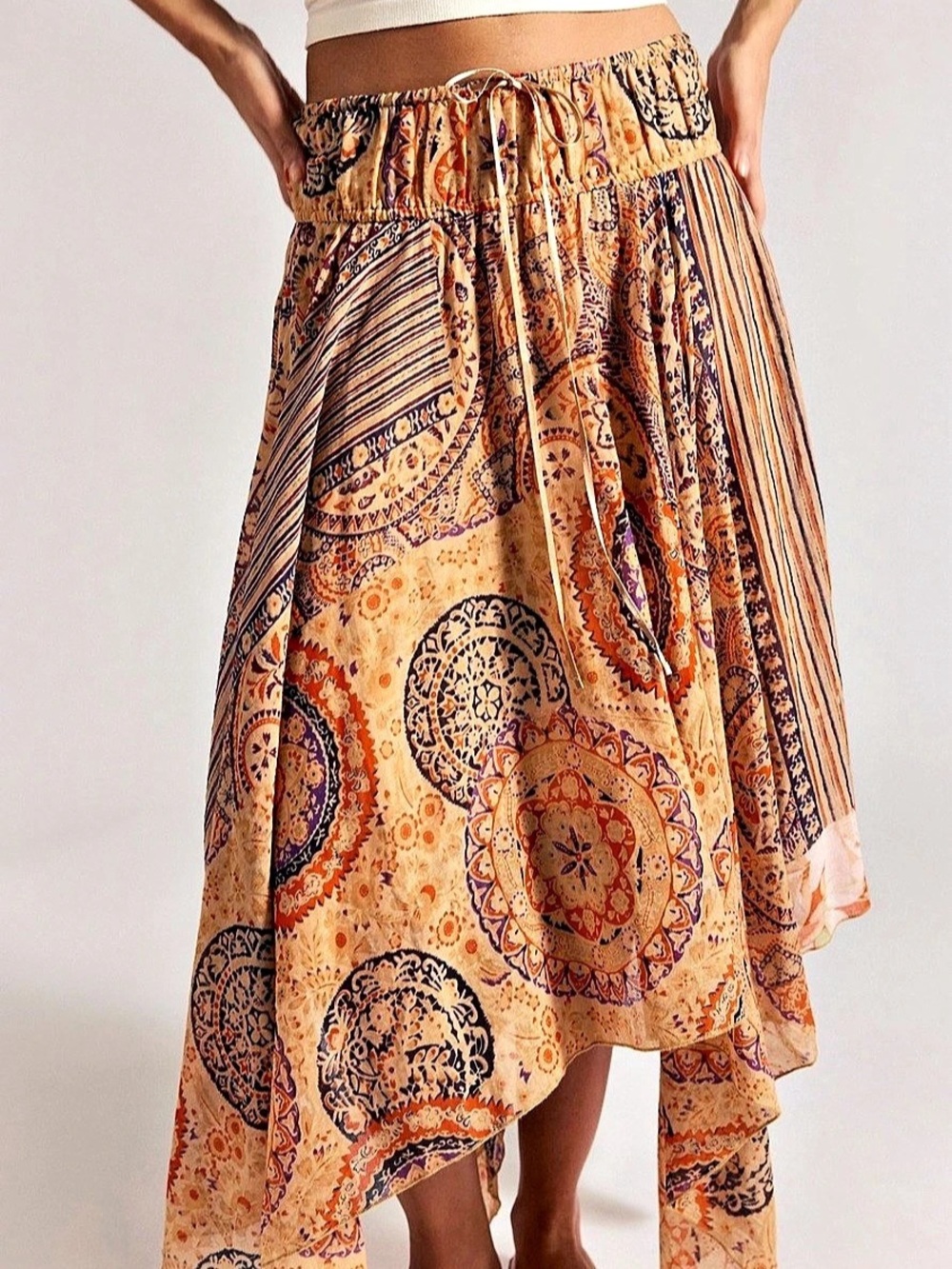 Free People FP One Kaia Asymmetrical Midi Skirt - Picture 3 of 5